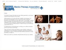 Tablet Screenshot of electrotherapy.com